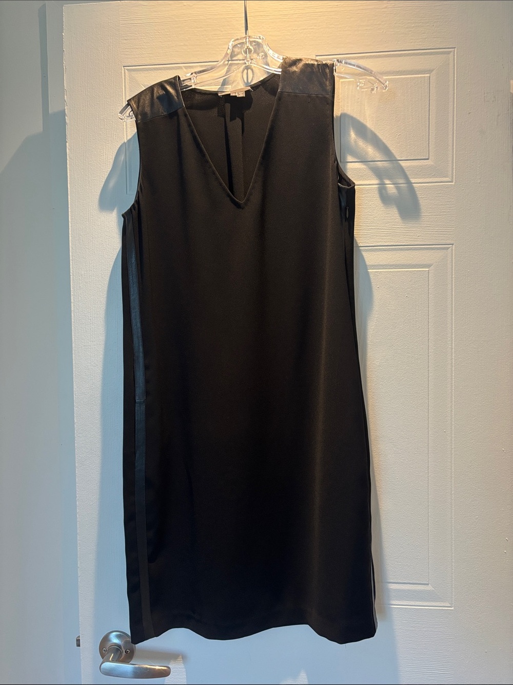 Classic Black Sleeveless V-Neck Dress